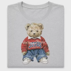 Jesus Loves Me Teddy Bear DTF Transfer
