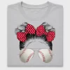 Baseball Girl Space Buns DTF Transfer for Shirts