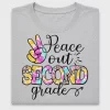 Peace Out Second Grade DTF Transfer