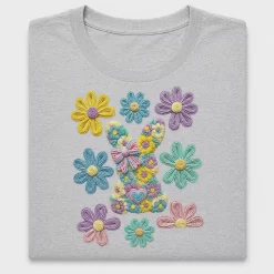 Crochet Easter Bunny Floral DTF Transfer