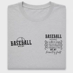 Baseball Mom My Heart Is Full DTF Transfer