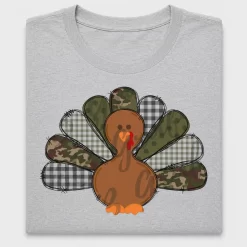 Camo Plaid Turkey DTF Transfer