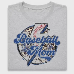 Baseball Mom Lightning Bolt DTF Transfer