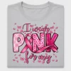 Breast Cancer Awareness Pink Ribbon DTF Transfer