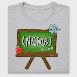 School Chalkboard Name DTF Transfer