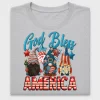 God Bless America Gnomes DTF Transfer
