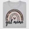 Girl Mama Camo Heart Rainbow DTF Transfer