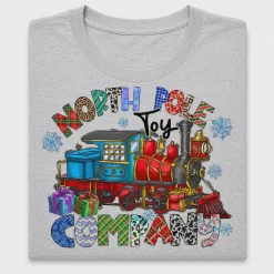 North Pole Toy Train DTF Transfer