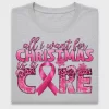 Christmas Breast Cancer Awareness DTF Transfer