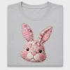 Floral Patchwork Bunny DTF Transfer