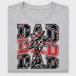 Cheer Dad Lightning Bolt DTF Transfer