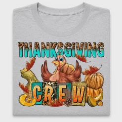Thanksgiving Crew Leopard DTF Transfer