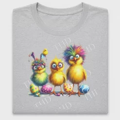 Colorful Easter Chicken DTF Transfer