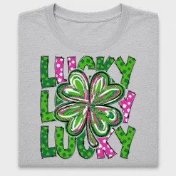 Lucky Shamrock Sequin DTF Transfer