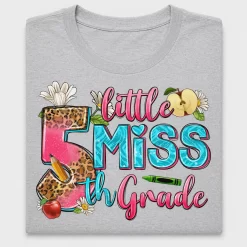 Little Miss 5th Grade DTF Transfer