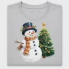 Snowman Christmas Tree DTF Transfer