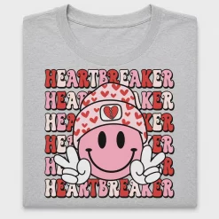 Heartbreaker Smiley Face DTF Transfer