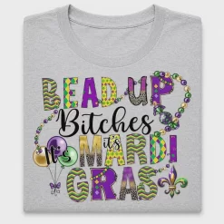 Mardi Gras Beads DTF Transfer Design