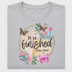 It Is Finished Scripture DTF Transfer