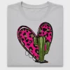 Leopard Heart Cactus DTF Transfer