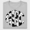 Cow Print Monogram Letters DTF Transfer
