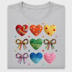 Coquette Yarn Heart DTF Transfer