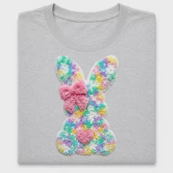 Pastel Rainbow Bunny DTF Transfer