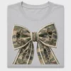 Camo Pearl Bow DTF Transfer