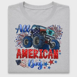 All American Boy Monster Truck DTF Transfer