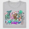 Nurse Life Colorful DTF Transfer