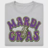Retro Mardi Gras Lightning DTF Transfer