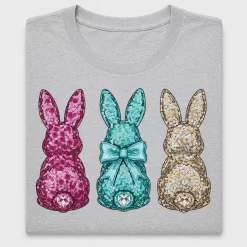 Sequin Bunny DTF Transfer Design