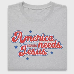 America Needs Jesus DTF Transfer