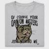 Snarky Cat Opinion Matters DTF Transfer
