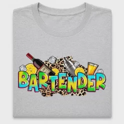 Bartender Rainbow Leopard DTF Transfer
