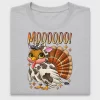 Funny Cow Turkey Moo DTF Transfer