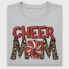 Cheer Mom Leopard Pom Poms DTF Transfer