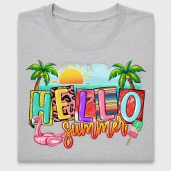 Hello Summer DTF Transfer Design