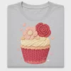 Floral Yarn Cupcake DTF Transfer