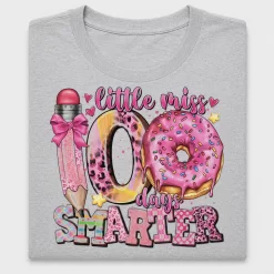 Little Miss 100 Days Smarter DTF Transfer