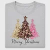 Glitter Christmas Trees DTF Transfer