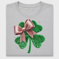 Fluffy Shamrock Bow DTF Transfer