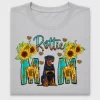 Rottweiler Mom Sunflower DTF Transfer