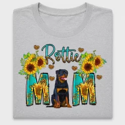 Rottweiler Mom Sunflower DTF Transfer