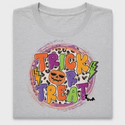 Trick or Treat Leopard Pumpkin DTF Transfer