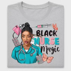Black Nurse Magic DTF Transfer