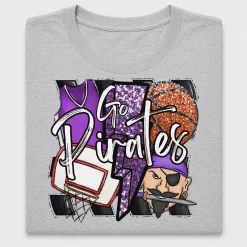 Pirates Basketball Retro DTF Transfer