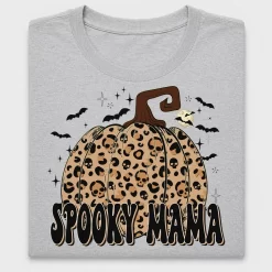 Spooky Mama Leopard Pumpkin DTF Transfer