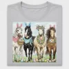 Easter Horses Bunny Ears DTF Transfer