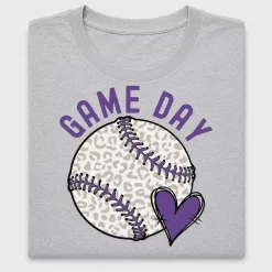 Game Day Leopard Baseball DTF Transfer
